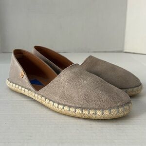 Verbenas Shoes Carmen Women’s Taupe/grey Suede Espadrille Flats Neutral EU 38